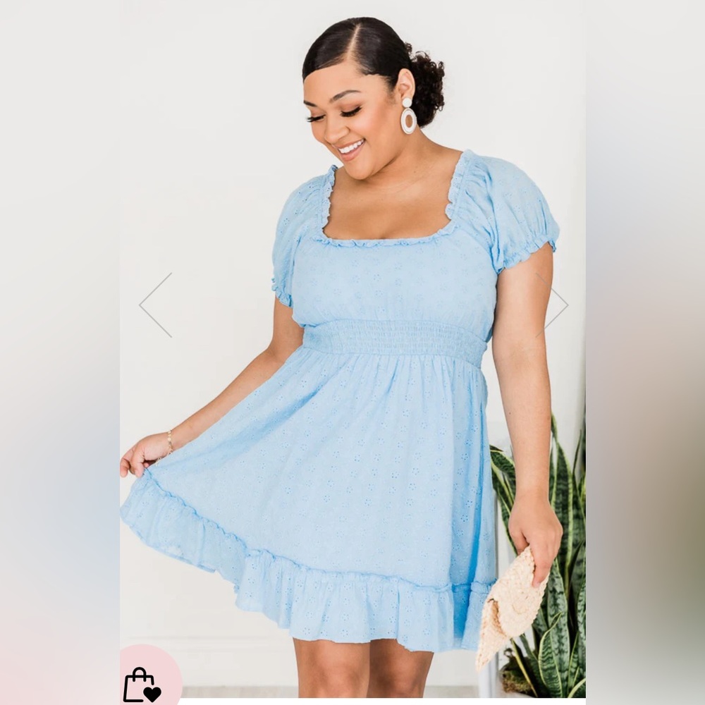 Blue mini dress! Size xl and in perfect condition!